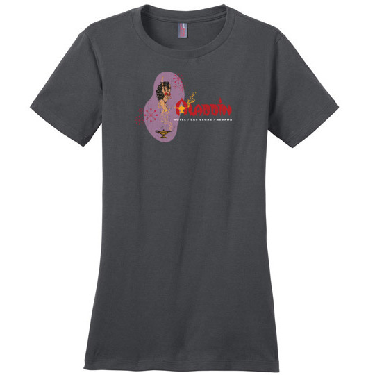 Aladdin Hotel and Casino, Las Vegas, District Made Ladies Tee