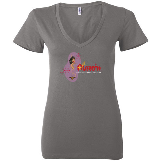 Aladdin Hotel and Casino, Las Vegas, Bella Ladies V-Neck Tee