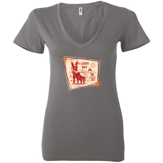 I Lost My A In Las Vegas, Bella Ladies V-Neck