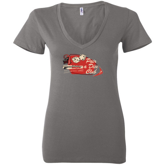 Pair a Dice Club Hotel and Casino, Las Vegas, Bella Ladies V-Neck