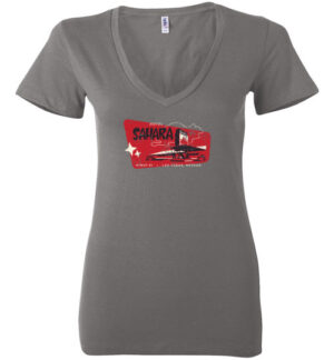 Sahara Hotel and Casino, Las Vegas, Version 5, Bella Ladies V-Neck