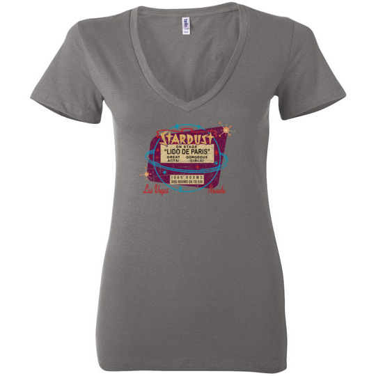 Stardust Hotel and Casino, Las Vegas, Version 5, Bella Ladies V-Neck