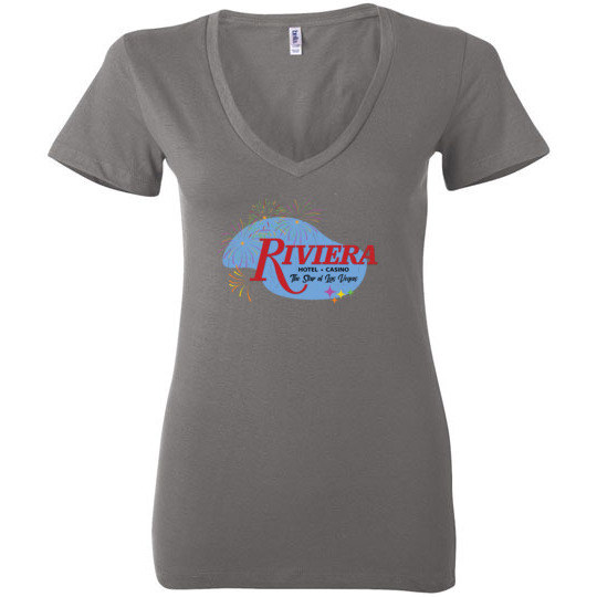 Riviera Hotel and Casino, Las Vegas, Bella Ladies V-Neck Tee