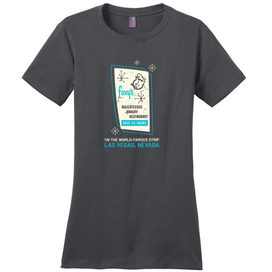 Foxy's Restaurant and Deli, Las Vegas, Ladies Cotton Tee