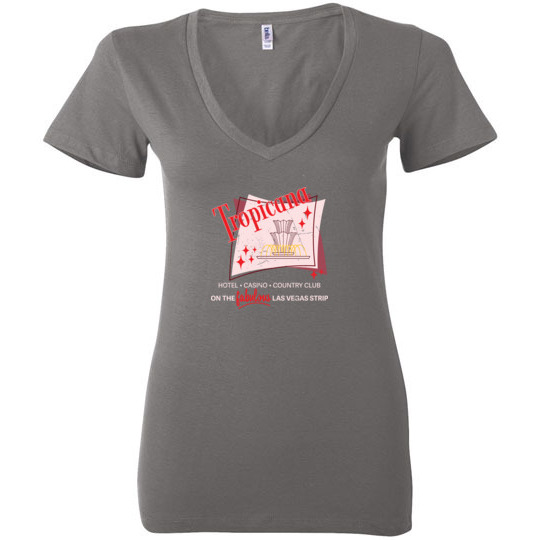 Tropicana Hotel and Casino, Las Vegas, Version 3, Bella Ladies V-Neck