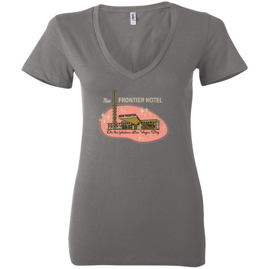 The Frontier Hotel and Casino, Las Vegas, Bella Ladies V-Neck Tee
