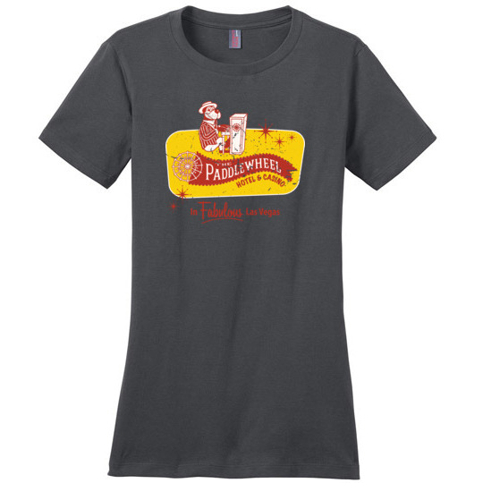 Paddlewheel Hotel and Casino, Las Vegas, Version 3, Ladies Cotton Tee