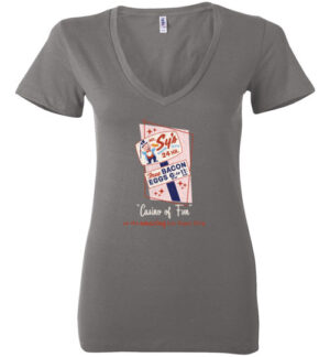 Mr Sy's Casino, Las Vegas, Bella Ladies V-Neck Tee