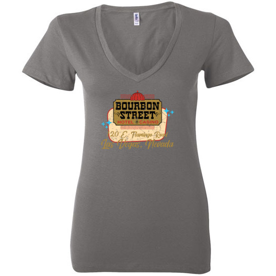 Bourbon Street Hotel and Casino, Las Vegas, Bella Ladies V-Neck Tee