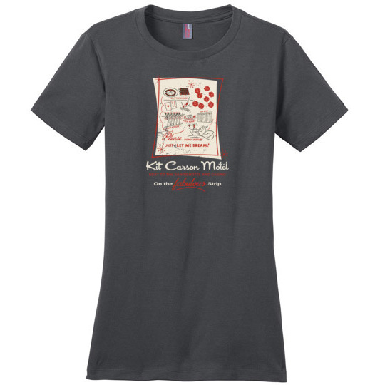 Kit Carson Motel, Las Vegas, Ladies Cotton Tee