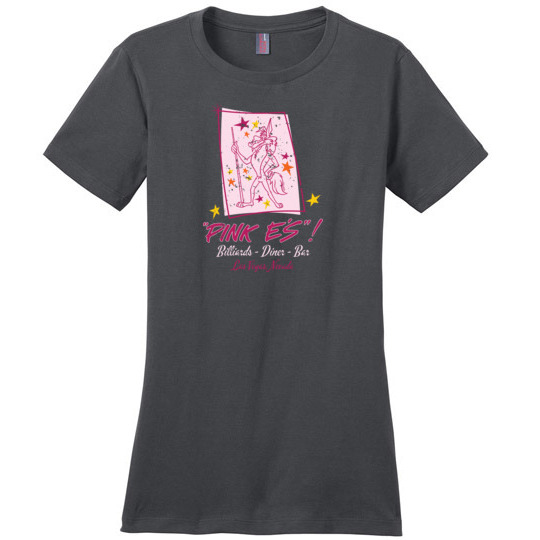 Pink E's Pool Hall, Las Vegas, Ladies Cotton Tee