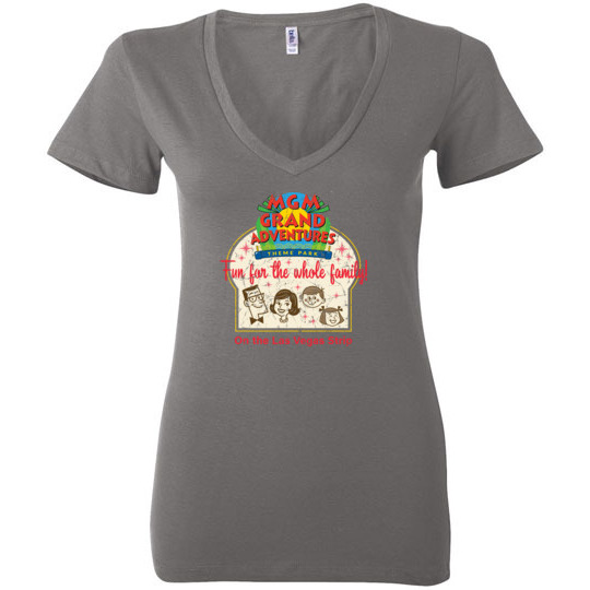 MGM Grand Adventures, Las Vegas, Bella Ladies V-Neck Tee