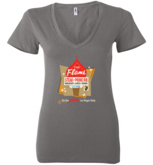 Flame Steakhouse, Las Vegas, Bella Ladies V-Neck Tee