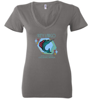 Key Largo Hotel and Casino, Las Vegas, Bella Ladies V-Neck Tee