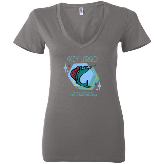 Key Largo Hotel and Casino, Las Vegas, Bella Ladies V-Neck Tee