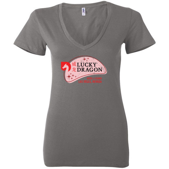 Lucky Dragon Hotel and Casino, Las Vegas, Bella Ladies V-Neck Tee
