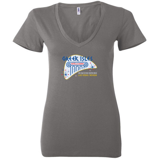 Greek Isles Hotel and Casino, Las Vegas, Bella Ladies V-Neck Tee