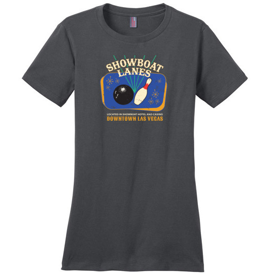Showboat Lanes, Las Vegas, Ladies Cotton Tee