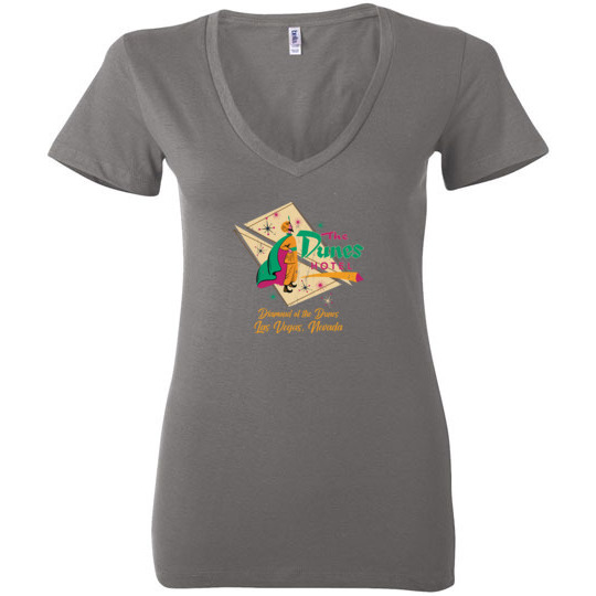 Dunes Hotel and Casino, Las Vegas, Version 7, Bella Ladies V-Neck Tee