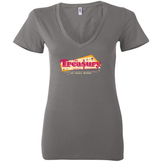 The Treasury Hotel and Casino, Las Vegas, Bella Ladies V-Neck Tee