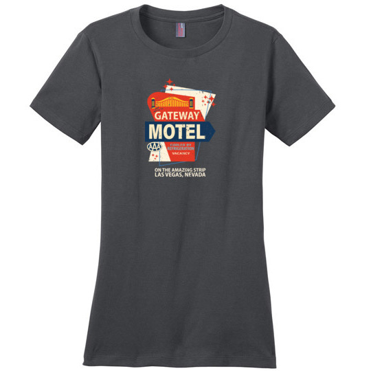 Gateway Motel, Las Vegas, Ladies Cotton Tee