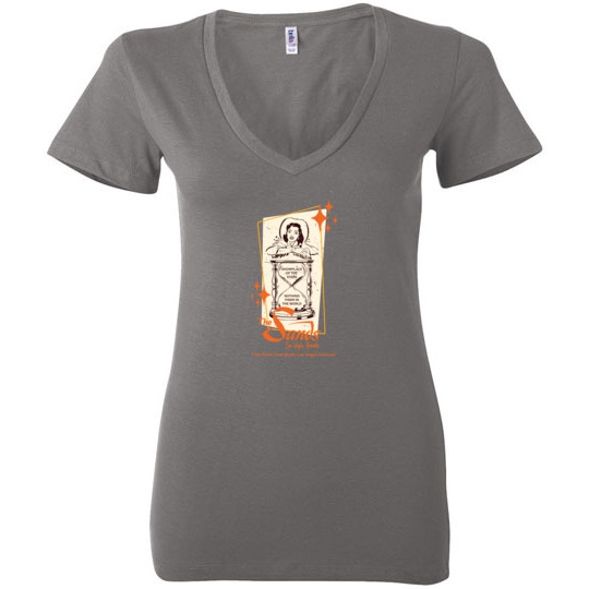 Sands Hotel and Casino, Las Vegas, Version 8, Bella Ladies V-Neck Tee