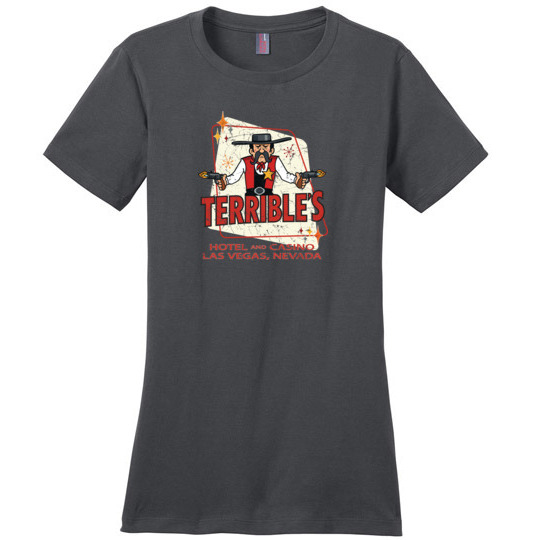 Terrible's Hotel and Casino, Las Vegas, Version 2, Ladies Cotton Tee