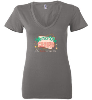 Money Tree Casino, Las Vegas, Bella Ladies V-Neck Tee
