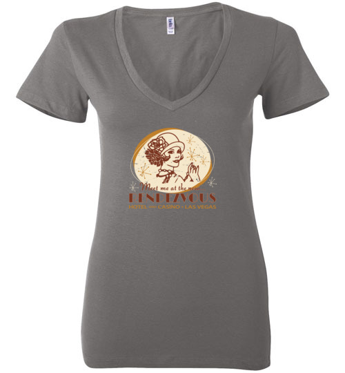 Rendezvous Hotel and Casino, Las Vegas, Bella Ladies V-Neck Tee