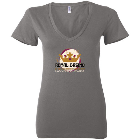 Royal Casino, Las Vegas, Bella Ladies V-Neck Tee