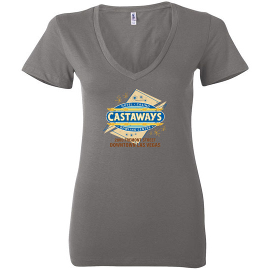 Downtown Castaways, Las Vegas, Bella Ladies V-Neck Tee