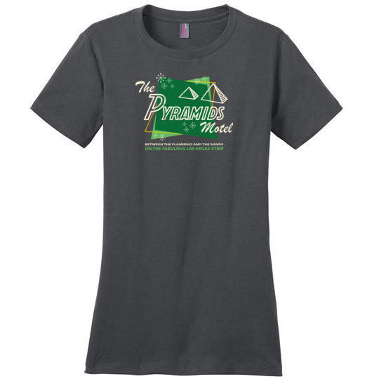 Pyramids Motel, Las Vegas, Ladies Cotton Tee