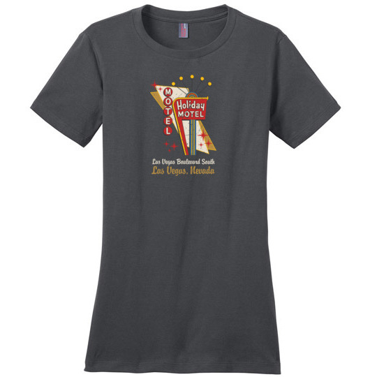 Holiday Motel, Las Vegas, Ladies Cotton Tee