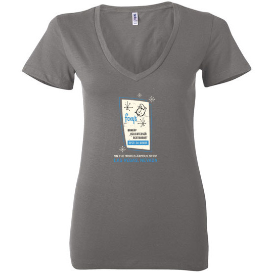 Foxy's Deli, Restaurant & Bakery, Las Vegas, Bella Ladies V-Neck Tee