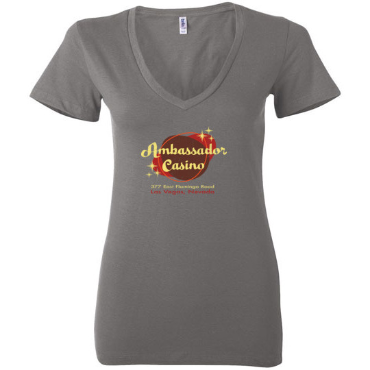Ambassador Casino, Las Vegas, Bella Ladies V-Neck Tee