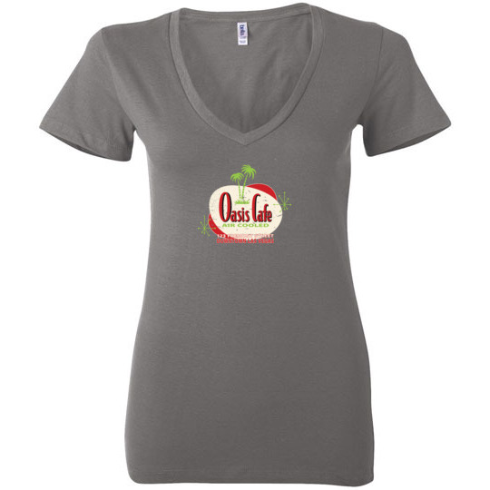 Oasis Cafe, Las Vegas, Bella Ladies V-Neck Tee