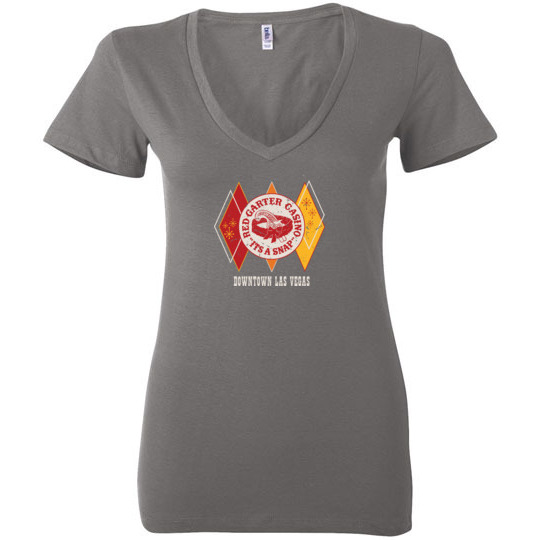 Red Garter Casino, Las Vegas, Bella Ladies V-Neck Tee