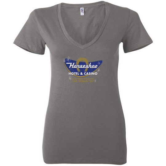 Horseshoe Hotel and Casino, Las Vegas, Bella Ladies V-Neck Tee