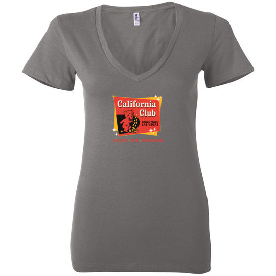 California Club Casino, Las Vegas, Version 2, Bella Ladies V-Neck Tee