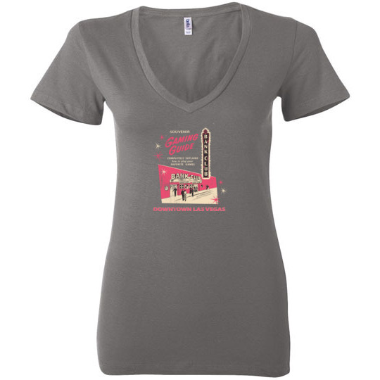 Bank Club Casino Gaming Guide, Las Vegas, Bella Ladies V-Neck Tee
