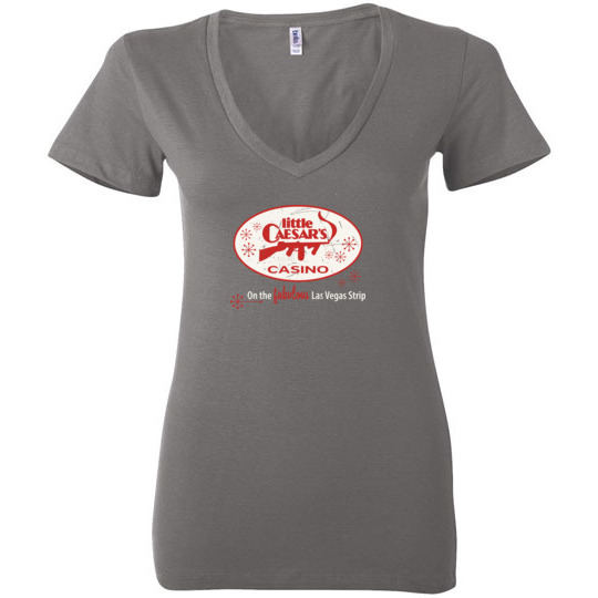 Little Caesar's Casino, Las Vegas, Bella Ladies V-Neck Tee