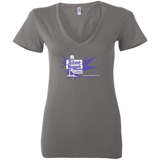 Silver Nugget Casino, Las Vegas, Version 3, Bella Ladies V-Neck Tee