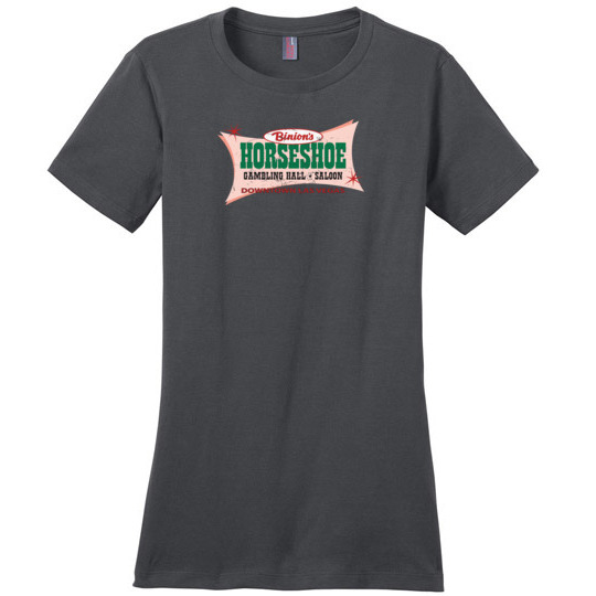 Benny Binion's Horseshoe, Las Vegas, Version 2, Ladies Cotton Tee
