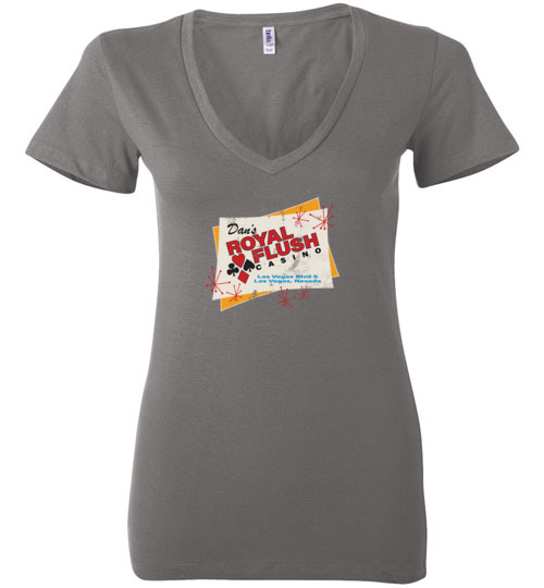 Dan's Royal Flush Casino, Las Vegas, Bella Ladies V-Neck Tee