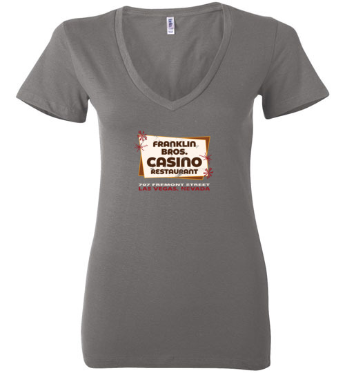 Franklin Bros. Casino, Las Vegas, Bella Ladies V-Neck Tee