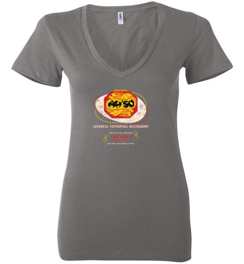 AH'SO Japanese Restaurant, Las Vegas, Bella Ladies V-Neck Tee