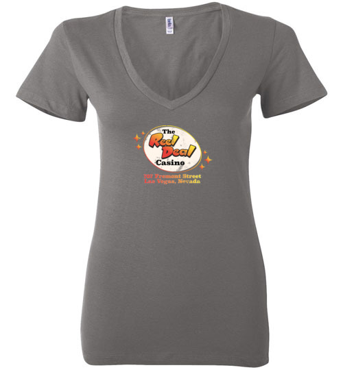 The Reel Deal Casino, Las Vegas, Bella Ladies V-Neck Tee