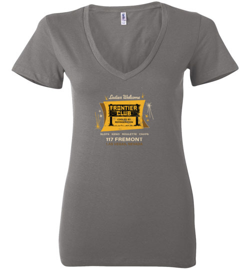 Frontier Club Casino, Las Vegas, Bella Ladies V-Neck Tee