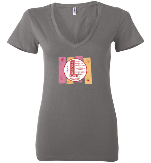 Boulder Club Casino, Las Vegas, Bella Ladies V-Neck Tee