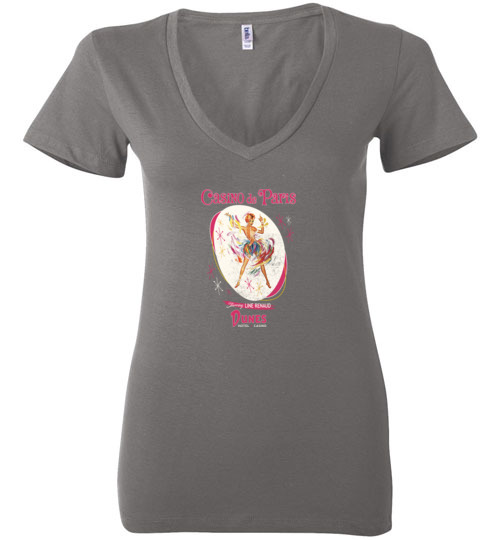 Casino de Paris at the Dunes, Las Vegas, Bella Ladies V-Neck Tee